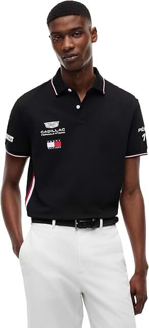 Tommy Hilfiger Men's F1 Short Sleeve Drivers Polo
