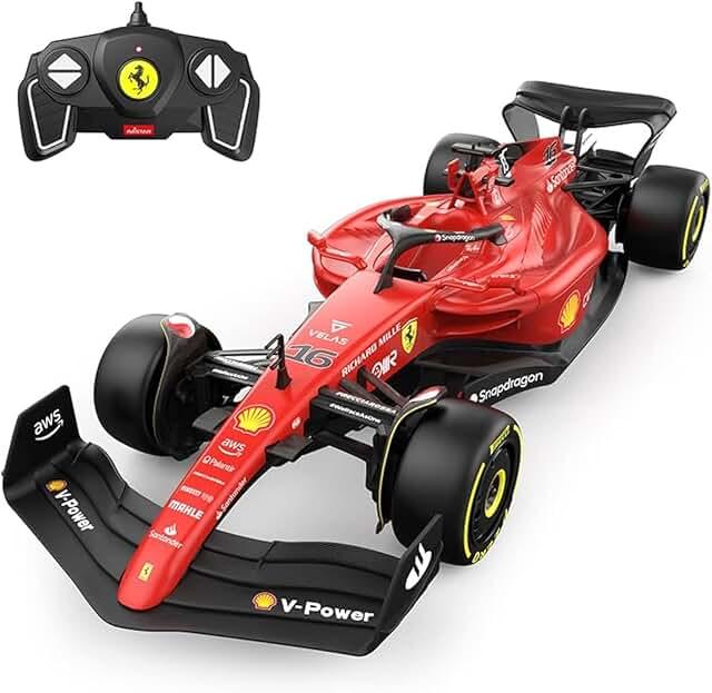 RASTAR Ferrari F1-75 RC Car — 1:18 Scale Remote Control