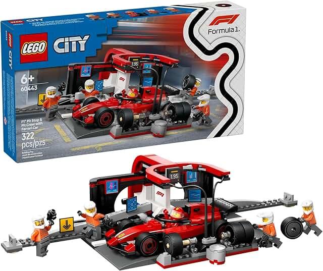 LEGO City F1 Pit Stop & Pit Crew with Ferrari Car